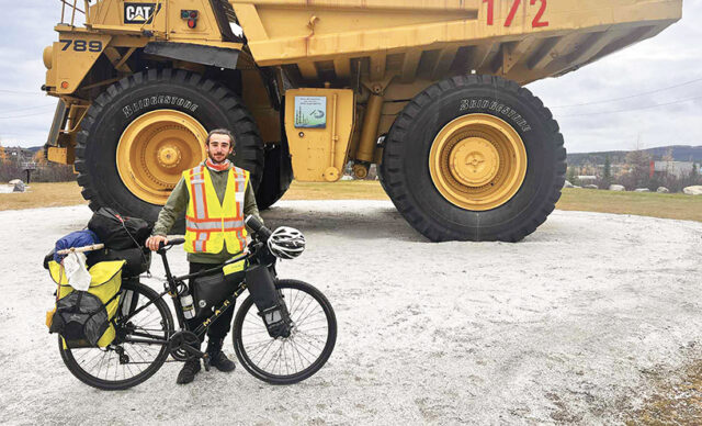 Le pari d’un cycliste audacieux